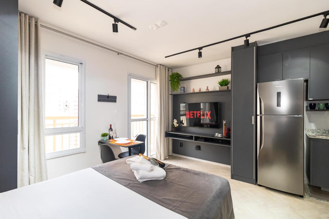 Estudio Moderno Em Pinheiros Com Ac E Rooftop São Paulo Exterior foto