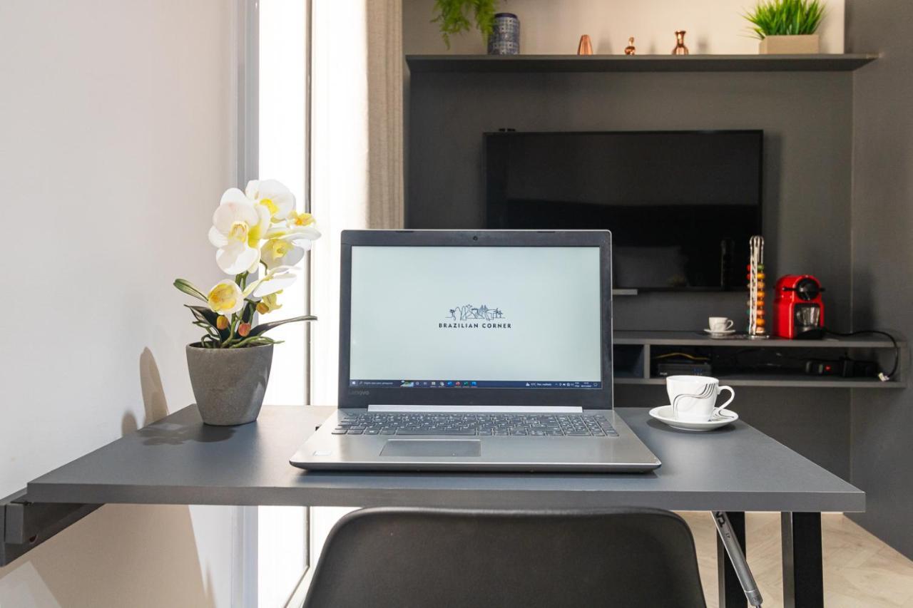 Estudio Moderno Em Pinheiros Com Ac E Rooftop São Paulo Exterior foto